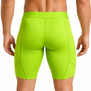 <b>Men</b> <b>Compression</b> <b>Shorts</b> Premium Stretch Breathable Quick Dry Eco-Friendly Solid Sporty Fit Mid Waist Elastic Closure Oxford - Product Image 2