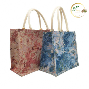 Bolsa de Mano de Yute Reutilizable y Sostenible, Bolsa de Compras Ecológica de Fibra Natural para el Mercado y Comercio Minorista - Product Image 2