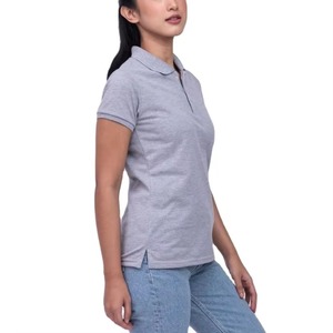 Chemises de tennis personnalisées en gros pour femmes, polos vierges pour femmes, t-shirts de golf respirants à col pour femmes, manches courtes, en vrac - Product Image 3
