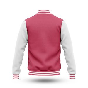 <b>Men</b> Custom Logos On Orange Varsity <b>Jackets</b> With White Sleeves And Stripes Casual Autumn Wear - Product Image 4