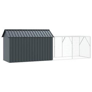 Jaula para Pájaros de Acero Galvanizado Antracita 416.5 X 103 X 142 cm - Product Image 4