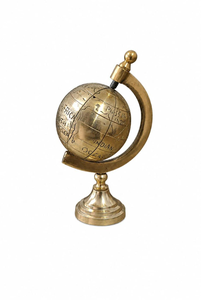 Globe terrestre vintage en laiton fait main, carte du monde décorative pour table, ornement de bureau classique, décoration de bureau et de salle d'étude, inspiré des voyages - Product Image 6