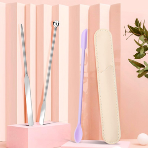 Espátula para Maquillaje con Silicona, Espátula Cosmética de Doble Borde de Acero Inoxidable Alemán, Calidad Grado A+, Personalizable - Product Image 5