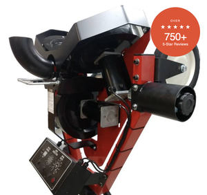 BEST OFFER 4 BRAND NEW Baseball Pitching Corded Electric Metal Rotary Tool Red With Wheels And Tripod <b>Stand</b> - Product Image 2