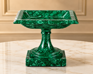 Port de fleurs de malachite Chef-d 'œuvre fait à la main Sélection de luxe ultime traditionnel Splendeur verte Orné de la beauté de la nature - Product Image 5