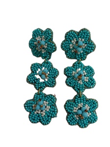Nouveau Mode Bijoux Broderie Boucles D'oreilles À La Main Perlé Boucles D'oreilles pour Femmes et Filles De L'Inde bonne couleur graine perle boucle d'oreille - Product Image 3