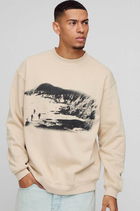 Sudadera de Hombre de Cuello Redondo, Gris Jaspeado, de Alta Calidad y Sostenible, Talla Grande, Personalizable, Mezcla de Algodón, Nueva Llegada - Product Image 6