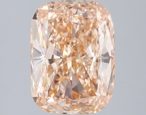 Diamante Cultivado en Laboratorio de Corte Cojín de 2.70 Ct, Color Naranja Intenso Marrón, VS1, Certificado IGI, Diamante Suelto CVD, Venta al Por Mayor - Product Image 1