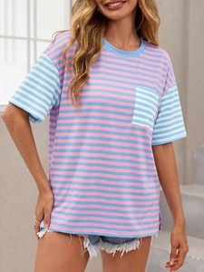 Nueva Camiseta de Mujer para Uso Casual, Camiseta de Manga Corta para Mujer, Camiseta de Algodón y Poliéster para Mujer Adulta, Precios de Fábrica para Damas - Product Image 2