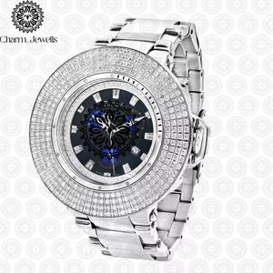 Reloj de Lujo para Hombre con Caja de Acero Inoxidable, Movimiento Mecánico Analógico, Detalles de Diamantes, Cierre Oculto con Botón, Correa de 20 mm, 40 mm - Product Image 1