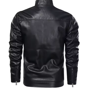 เสื้อแจ็คเก็ตหนังแท้สำหรับผู้ชาย-ดีไซน์ทันสมัย คุณภาพสูง ราคาประหยัด - Product Image 2