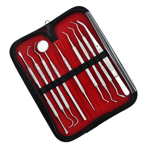 Juego de 9 Instrumentos Manuales de Titanio para Higiene Bucal, Estuche con Herramientas Dentales para Limpieza de Dientes y Encías, Removedor de Sarro, Cálculos y Placa, Quirúrgico - Product Image 3