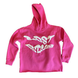 Ensemble de survêtement hiver personnalisé par le fabricant, coupe lourde à épaules tombantes, ourlet brut, avec sweat à capuche imprimé en relief et pantalon de survêtement évasé pour homme - Product Image 6