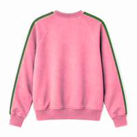 Alpha |   Kapa |   Sweat-shirt universitaire Alpha MCMVIII pour femme, style grec, vert et rose, col rond, vêtements de sport