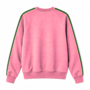 Alpha |   Kapa |   Sweat-shirt universitaire Alpha MCMVIII pour femme, style grec, vert et rose, col rond, vêtements de sport - Product Image 6