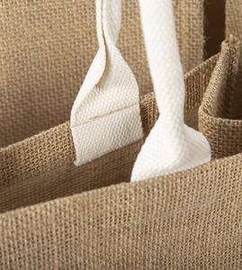Bolsa de Yute Resistente con Asas, Ecológica y Reutilizable para Compras en Tiendas Minoristas - Product Image 4