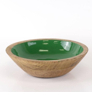 High Quality Wooden <b>Enamel</b> <b>Bowl</b> For Bulk Restaurant Supplies Hotel Tableware Catering Services Kitchenware Distributors Gift - Product Image 2
