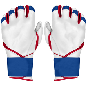 Meilleurs gants de frappe de baseball à manchette longue, couleur personnalisée, pour adultes, en cuir, pour droitiers et gauchers, durables, légers et respirants - Product Image 1