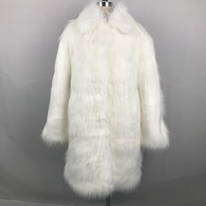 Custom Winter Artificial Fleece Fur <b>Jacket</b> Big Collar Fluffy <b>Long</b> Thick White <b>Long</b> UNISEX <b>Men's</b> Faux Fur Coats - Product Image 6