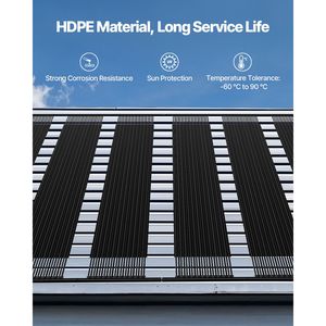 "4 X 10 ft HDPE Solar <b>Pool</b> Panel (4 Pcs)-Durable Weather Proof Solar <b>Pool</b> Heater with Complete <b>Accessories</b>-Universal" - Product Image 2