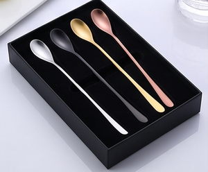 Premium Stainless Steel Cocktail Spoons Modern <b>Bar</b> <b>Tools</b> Stirring Utensils Durable Matte Finish Silver Black Gold Rainbow Colors - Product Image 6