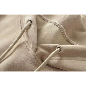 Sudadera Corta para Mujer, Color Sólido, Hombros Caídos, Manga Larga, Informal, Tejida, para Otoño - Product Image 5
