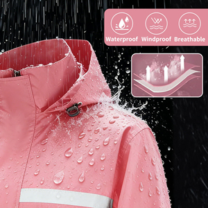 Traje Impermeable para Lluvia, Chaqueta y Pantalones, Conjunto Impermeable para Motocicleta, para Conducir al Aire Libre, Pesca, Camping, Senderismo, Ropa Impermeable para Mujer - Product Image 5