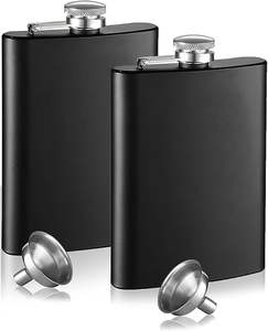 Portable 5oz Mini <b>Stainless</b> <b>Steel</b> Hip <b>Flask</b> Barware-Compact Pocket <b>Flask</b> for Wine Whiskey & Alcohol Giveaways - Product Image 2