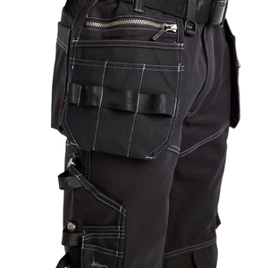 Pantalon de travail robuste avec poche porte-outils, genouillères renforcées CORDURA, pour charpentier, construction, vêtements de travail, pantalon cargo utilitaire - Product Image 6