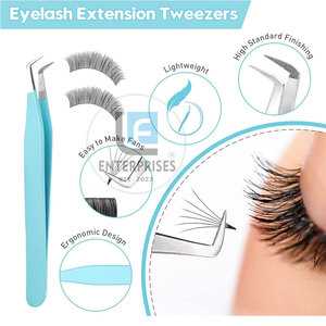 Durable Material <b>Cheap</b> Price Eyelash <b>Extensions</b> Tweezers High Grade Eyelash <b>Extensions</b> Tweezers - Product Image 3