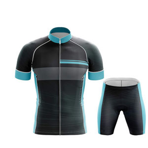 High Quality Lightweight <b>Cycling</b> Uniform Set Plus Size Short Sleeve <b>Stand</b> Collar 100% Polyester Quick Dry <b>Cycling</b> Jersey - Product Image 1