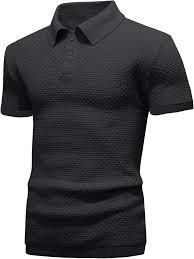 Polo en polyester tricoté de luxe pour hommes, à manches courtes, décontracté et professionnel, respirant, texture agréable, vente en gros - Product Image 3