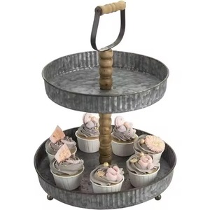 Buffet Serving Metal Cake Stand Dessert Display Plate Cupcake Holder Party Table Decor - Product Image 6
