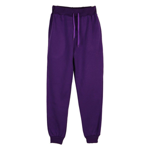 Pantalon de jogging unisexe de haute qualité à séchage rapide, couleur unie, taille haute, en molleton pour l'hiver, la course et l'automne, tricoté, poids moyen - Product Image 6