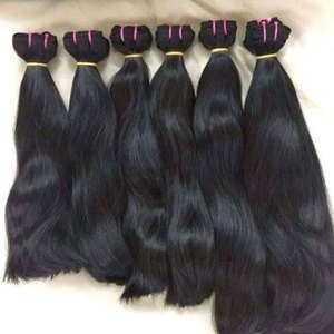 Extensiones de Cabello Remy Indio Virgen, Cutícula Alineada, Doble Trama a Máquina, Personalizables, Alta Calidad, 100g, Todos los Colores, Sin Químicos - Product Image 3