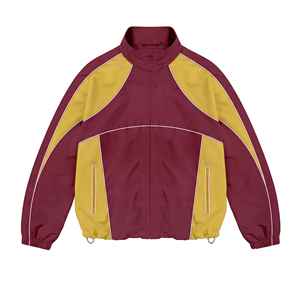 Custom Men's <b>Patchwork</b> Nylon Windbreaker Tracksuit Set Zip Up <b>Jacket</b> And Track Pants Sportswear Jogging Training Outfit - Product Image 2