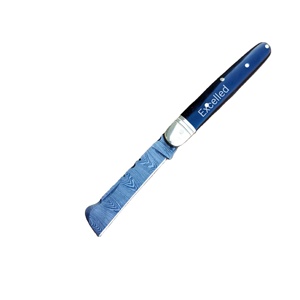 Custom Handmade Damascus <b>Steel</b> Folding Knife 356 Layers Resin Handle Free Leather Sheath for Outdoor Hunting Pocket Knives - Product Image 2