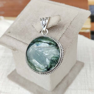 Meilleure vente 925 pendentif en argent Sterling fait à la main Designer amoureux forme pour les femmes cadeau de mariage - Product Image 1