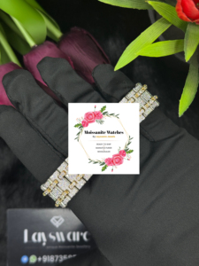 นาฬิกาเพชรโมอิสซาไนต์คุณภาพสูงหรูหรา ได้รับการรับรอง D VVS สายสแตนเลสกว้าง 20 มม. กันน้ำ กระจกแซฟไฟร์ - Product Image 2