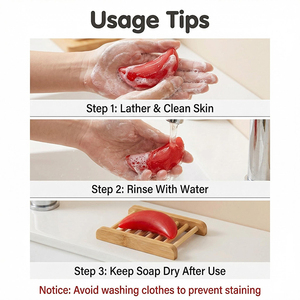 Savon porte-bonheur « Jiaobei » - Cadeau traditionnel taïwanais porte-bonheur, savon nettoyant et hydratant spirituel, souvenir culturel unique - Product Image 6