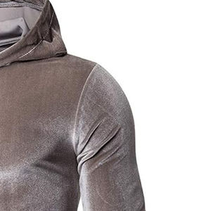 Nuevas Sudaderas con Capucha de Terciopelo para Hombre, Bordadas y Cosidas, Hechas a Medida, Antiarrugas, Transpirables, Ecológicas y de Alta Calidad - Product Image 4