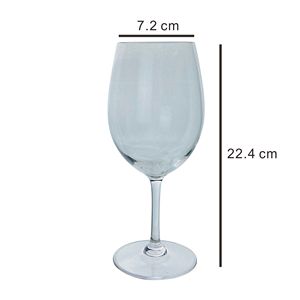 Verre à vin en acrylique de 20 oz avec pied pour bar, fête, restaurant - Product Image 2