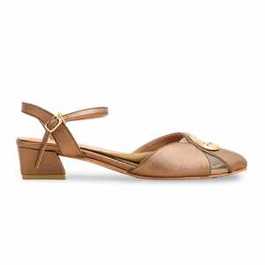 Sandalias de tacón para mujer WN5279 con punta abierta y espalda de cobre - Product Image 4