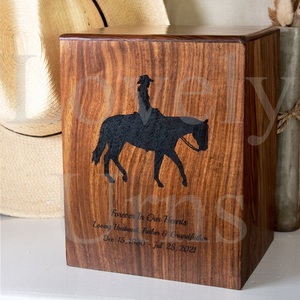 Wholesale perfect wooden <b>box</b> upright cremation urn adult medium keepsake <b>memorial</b> ashes container - Product Image 2