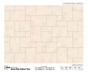 60x60cm Foshan corps complet antidérapant extérieur 2cm épaisseur 30x60 60x90x30x30 stationnement de voiture carreaux de sol en porcelaine rustique Surface R11 - Product Image 3