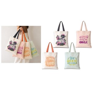 Everyday Canvas Tote <b>Bag</b> Premium Reusable Cotton Carry <b>Bag</b> for Work, <b>College</b> & Grocery Shopping - Product Image 3