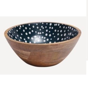 Bol multifonctionnel pour la maison, la cuisine et la restauration, nouvelle arrivée, bol en bois émaillé imprimé, forme arrondie - Product Image 1
