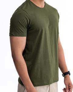 Camisetas Formales de Alta Calidad para Hombre, Cuello Redondo, Corte Holgado, 100% Algodón, Agradables al Tacto, OEM ODM, Logotipo Impreso en Serigrafía, Anti-Pilling - Product Image 1