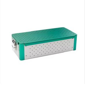 Contenedor de Esterilización Veterinaria Reutilizable de Acero Inoxidable de Alta Calidad con Soporte de Tornillos de 3.5/4.0mm para Gatos, Caballos y Cabras - Product Image 3