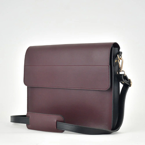 Modern Sleek Leather Laptop Bags For Travel Business Trips And Work With Comfortable Shoulder Strap - Product Image 5